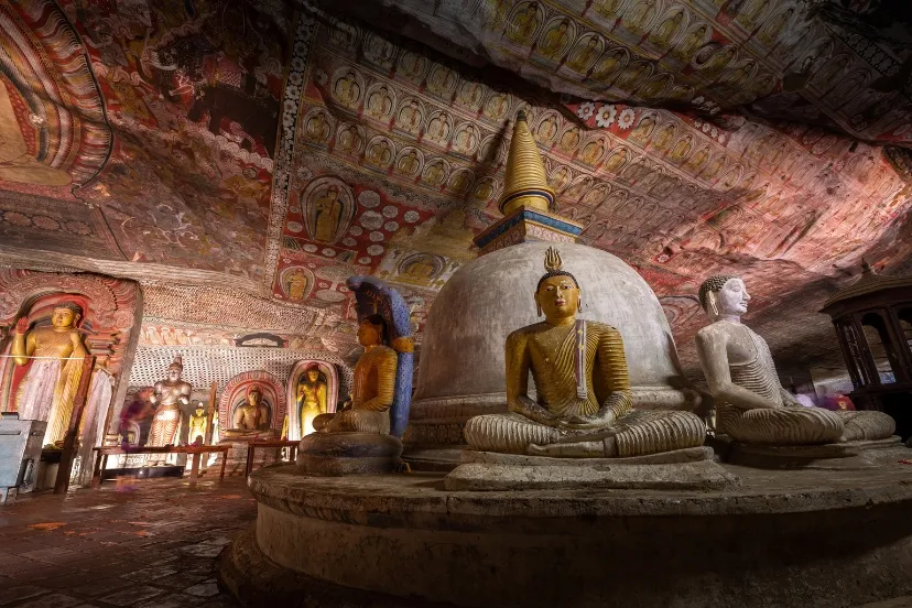Golden Buddha at Dambulla Cave Temple